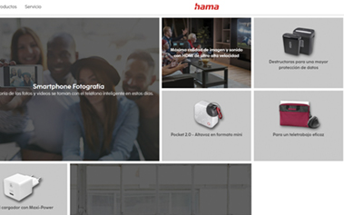  Hama presenta su nueva web en español